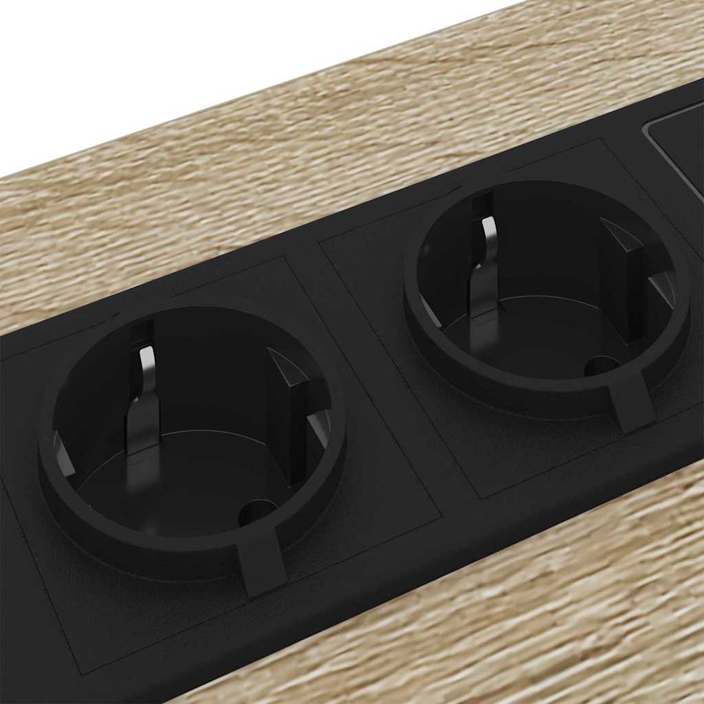 Cabinet de noptiere cu stație de încărcare 2 pcs Stejar sonoma GartenMobel Dekor