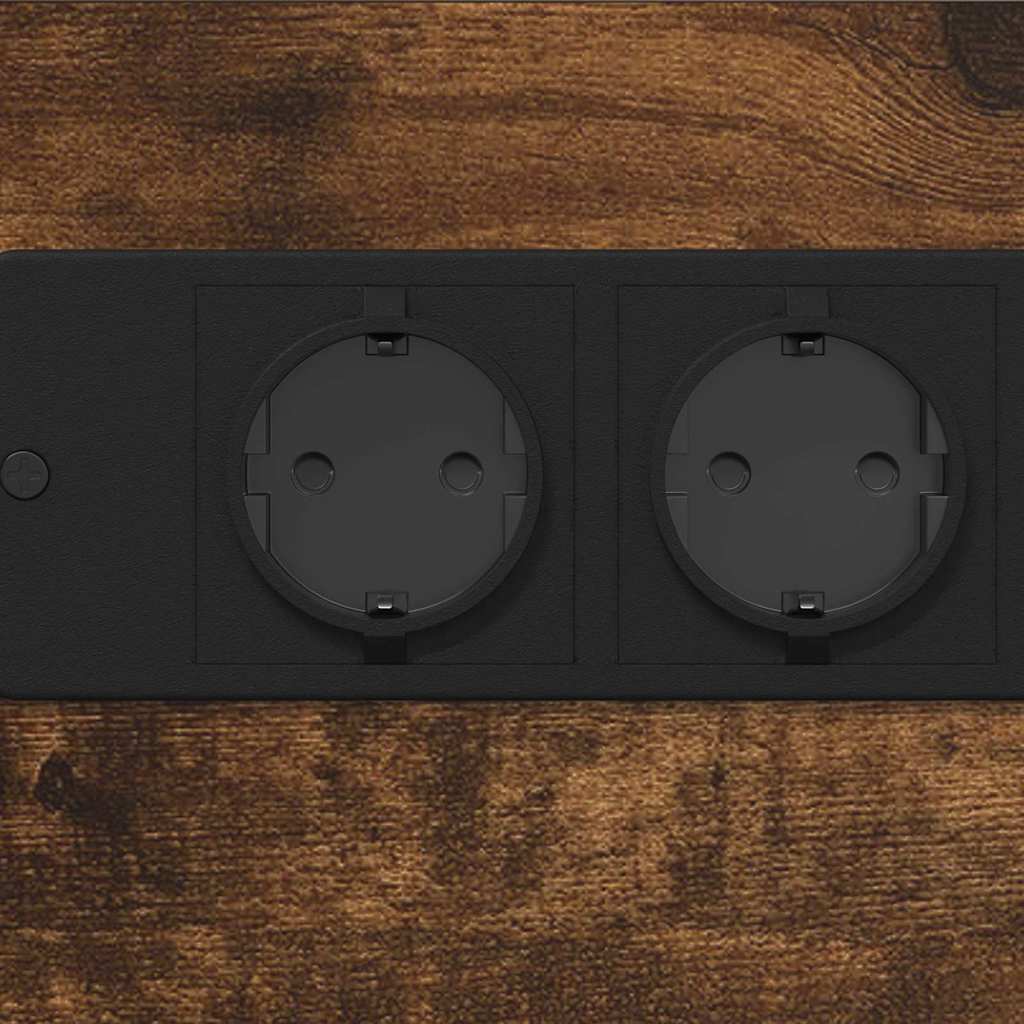 Dulap de noapte Stejar afumat 41.5 x 26 x 60.5 cm Lemn compozit GartenMobel Dekor