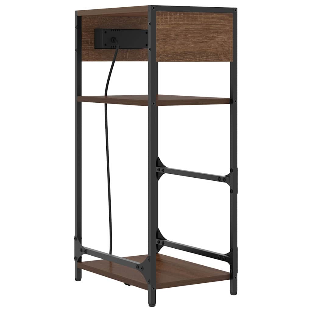 Dulap de noapte Stejar brun 40 x 27 x 76 cm Lemn compozit GartenMobel Dekor