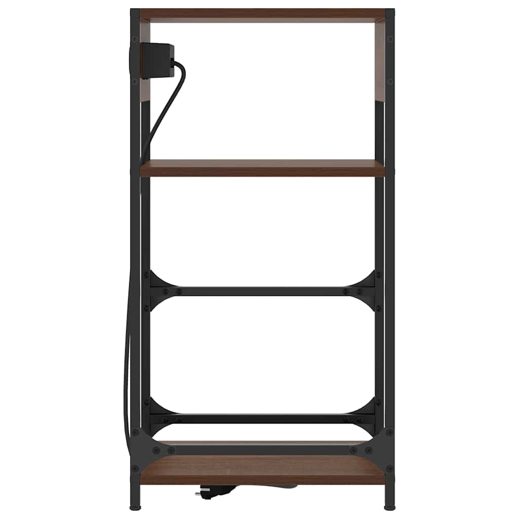 Dulap de noapte Stejar brun 40 x 27 x 76 cm Lemn compozit GartenMobel Dekor