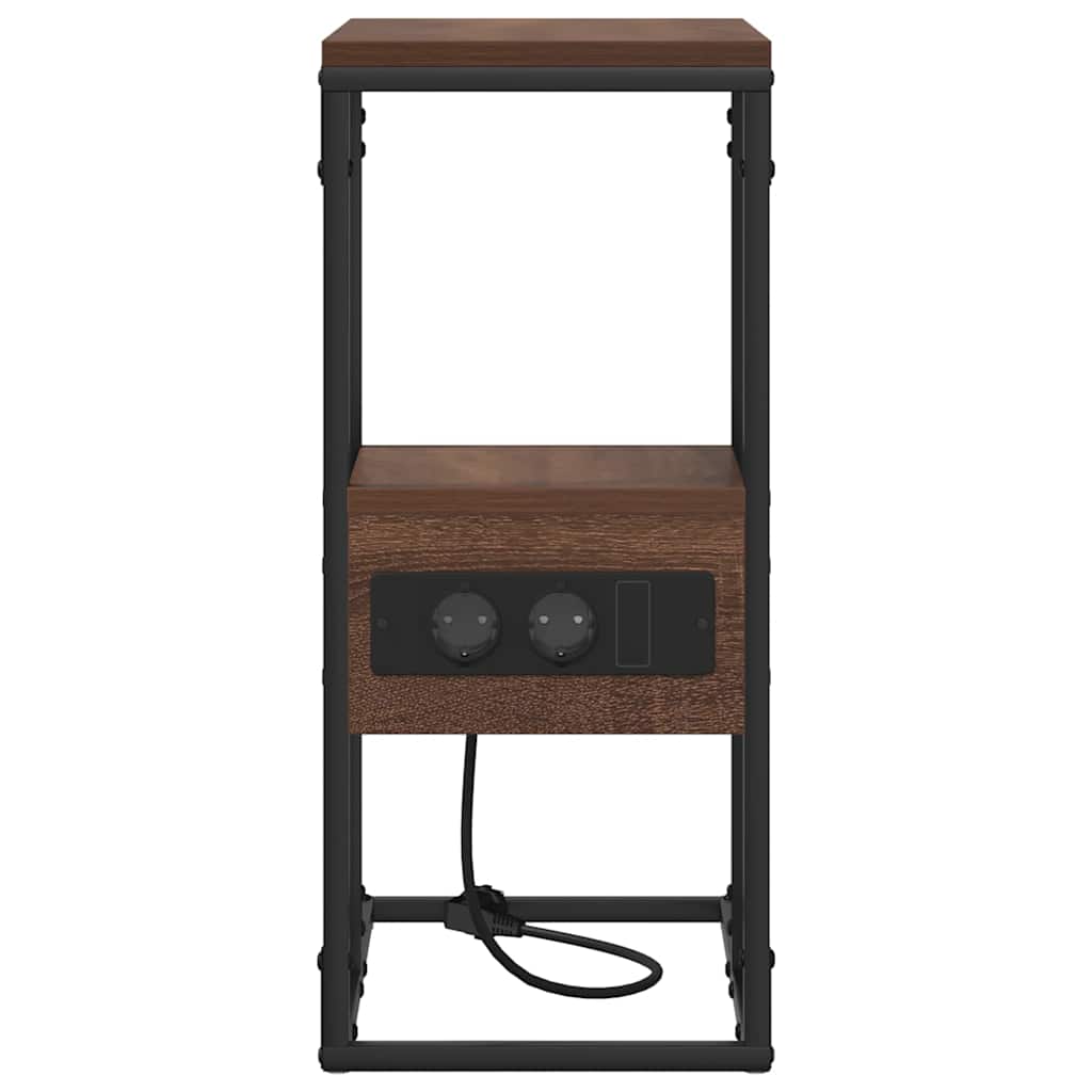 Dulap de noapte Stejar brun 41.5 x 26 x 60.5 cm Lemn compozit GartenMobel Dekor