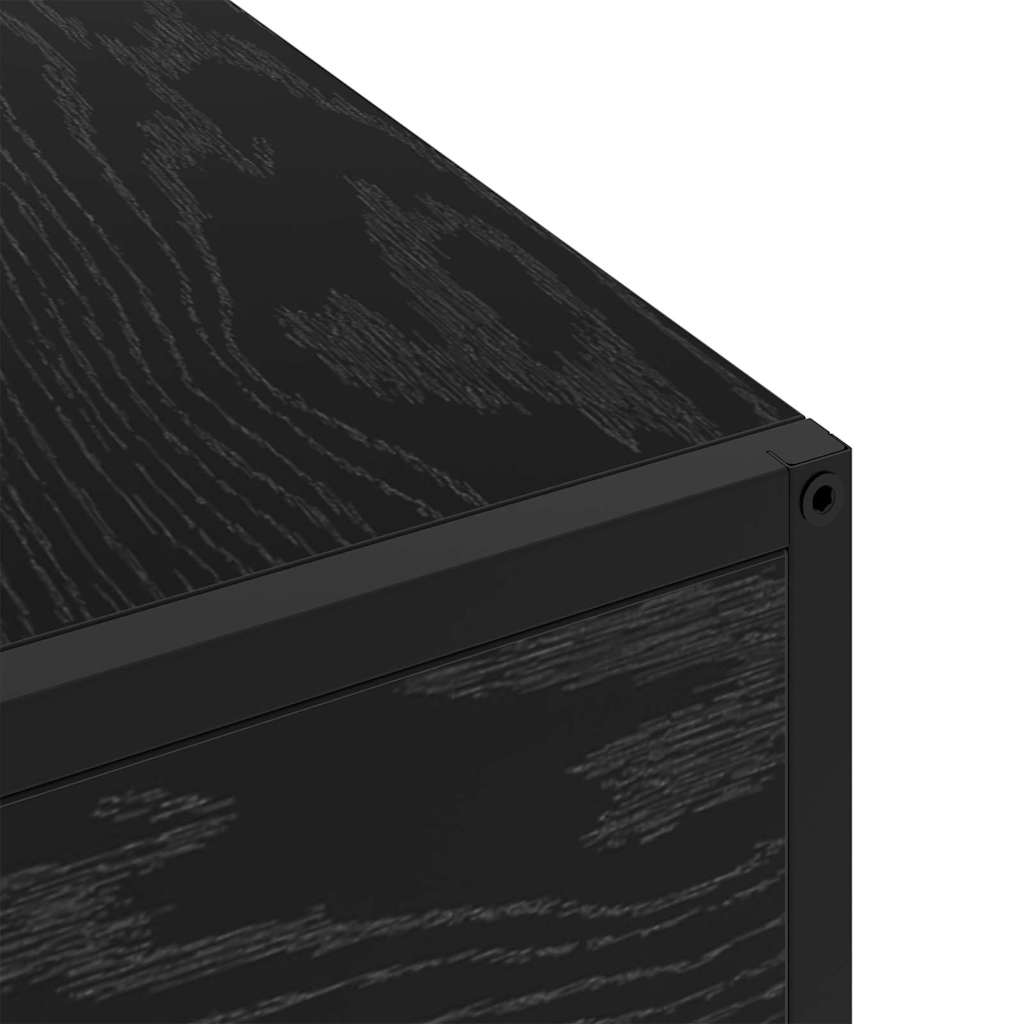 Dulap de noapte Stejar negru 40 x 27 x 76 cm Lemn compozit GartenMobel Dekor