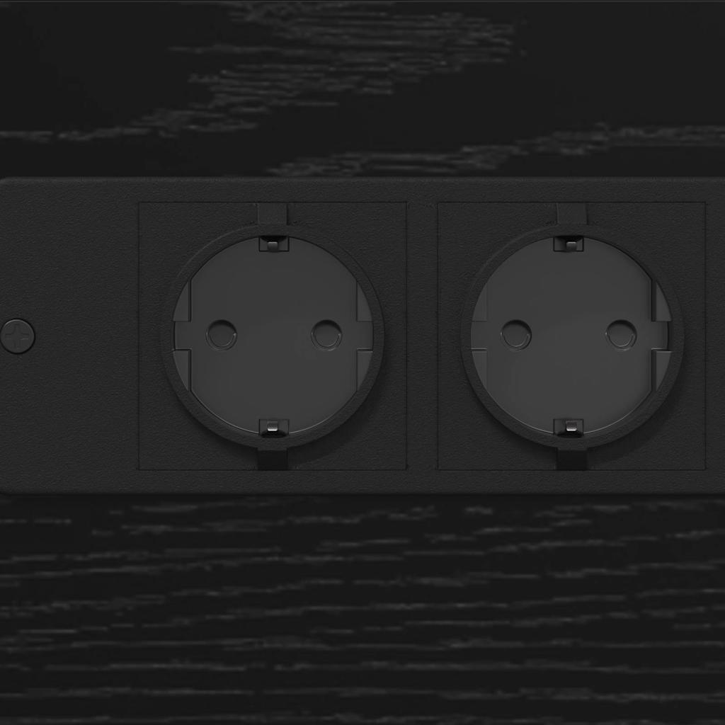 Dulap de noapte Stejar negru 41.5 x 26 x 60.5 cm Lemn compozit GartenMobel Dekor