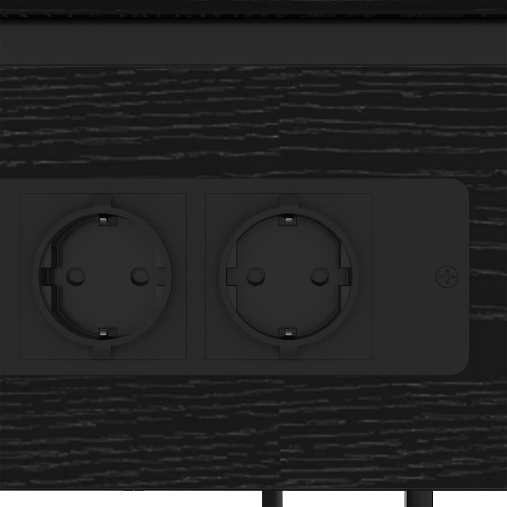 Dulap de noapte Stejar negru 41 x 28 x 76 cm Lemn compozit GartenMobel Dekor