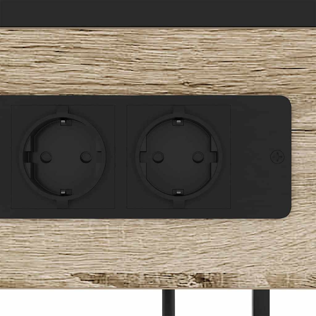 Dulap de noapte Stejar sonoma 40 x 27 x 76 cm Lemn compozit GartenMobel Dekor