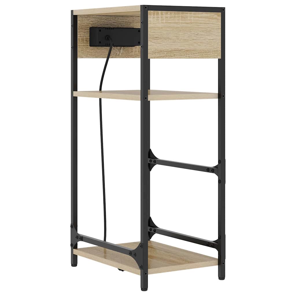 Dulap de noapte Stejar sonoma 40 x 27 x 76 cm Lemn compozit GartenMobel Dekor