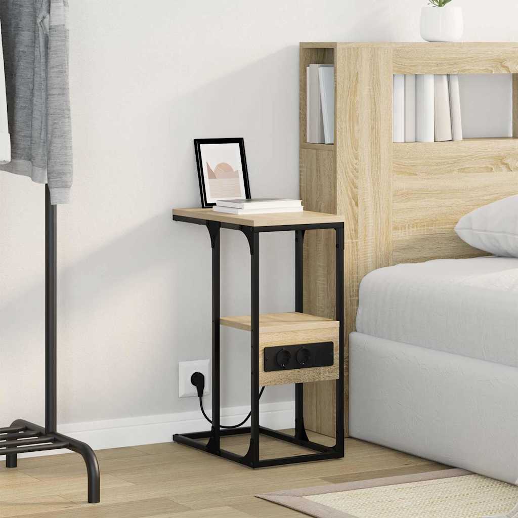 Dulap de noapte Stejar sonoma 41.5 x 26 x 60.5 cm Lemn compozit GartenMobel Dekor