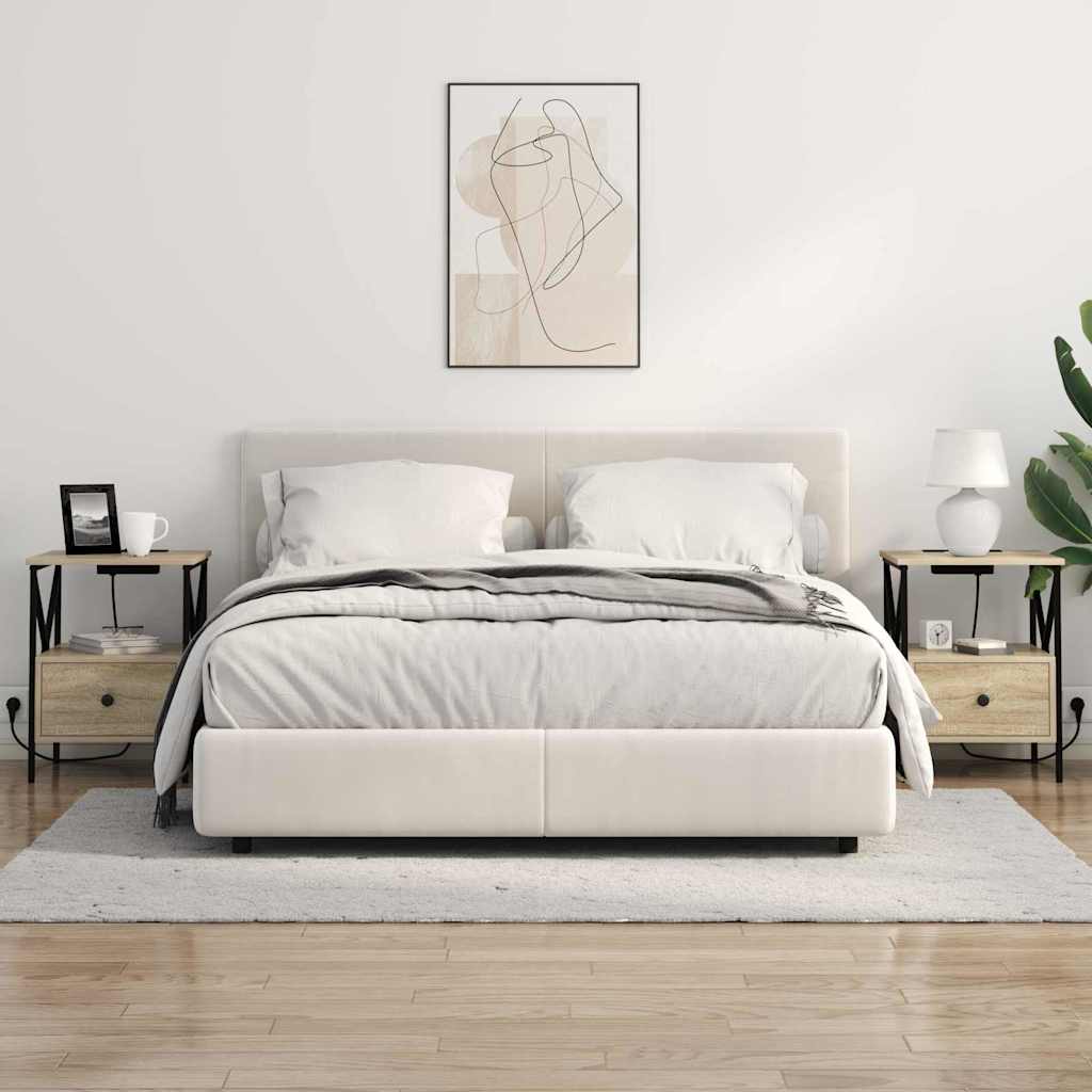 Dulap de noapte Stejar sonoma 41.5 x 40.5 x 55 cm Lemn compozit GartenMobel Dekor