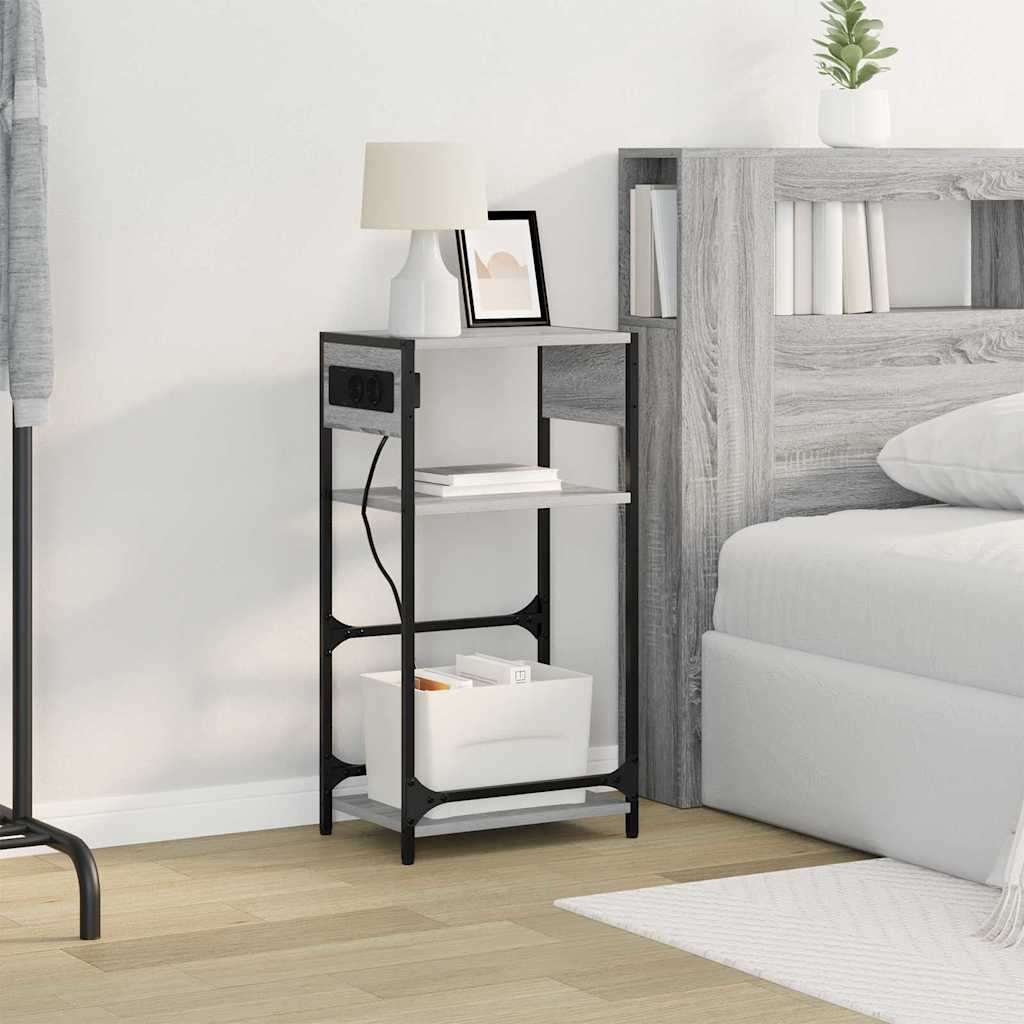 Dulap de noapte sonoma gri 40 x 27 x 76 cm Lemn compozit GartenMobel Dekor