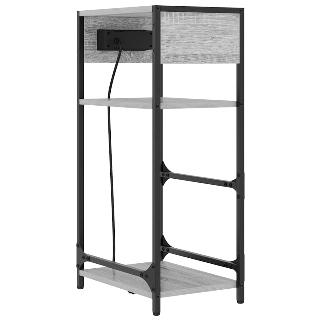 Dulap de noapte sonoma gri 40 x 27 x 76 cm Lemn compozit GartenMobel Dekor