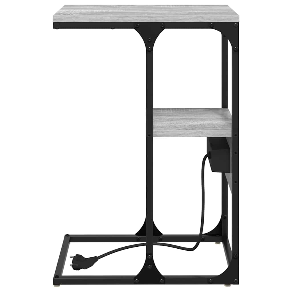 Dulap de noapte sonoma gri 41.5 x 26 x 60.5 cm Lemn compozit GartenMobel Dekor