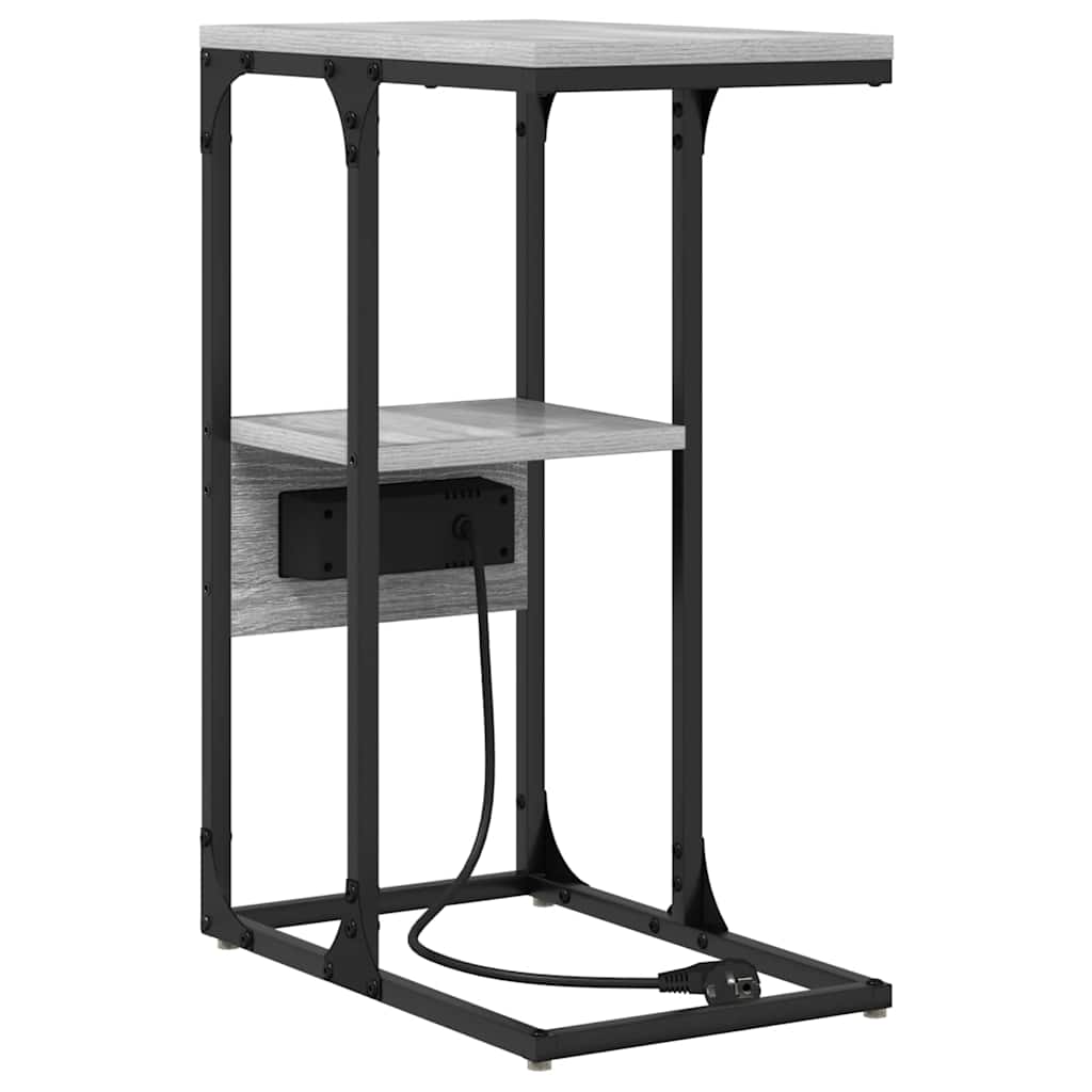 Dulap de noapte sonoma gri 41.5 x 26 x 60.5 cm Lemn compozit GartenMobel Dekor