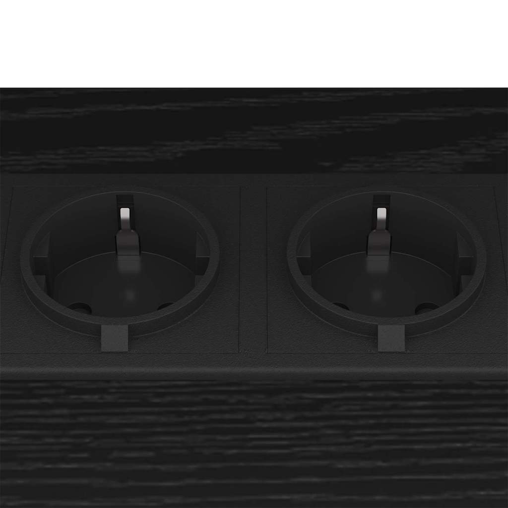 Noptieră 2 pcs Stejar negru 38 x 30 x 48 cm Lemn compozit GartenMobel Dekor