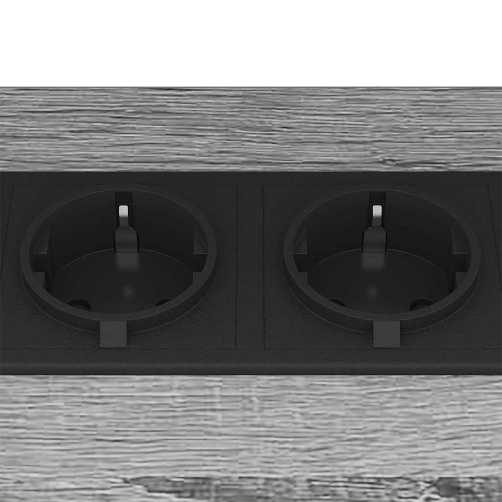 Noptieră 2 pcs sonoma gri 38 x 30 x 48 cm Lemn compozit GartenMobel Dekor