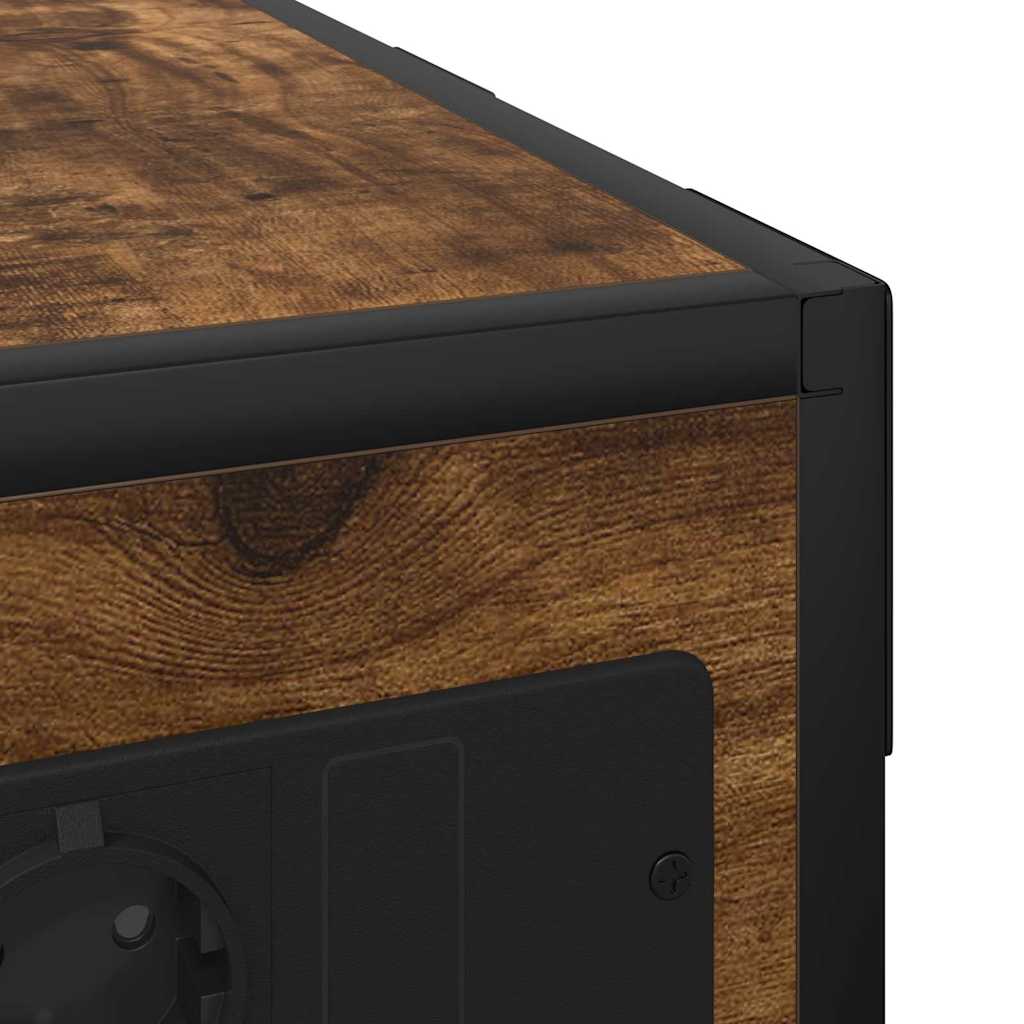 Noptieră Stejar afumat Lemn compozit GartenMobel Dekor