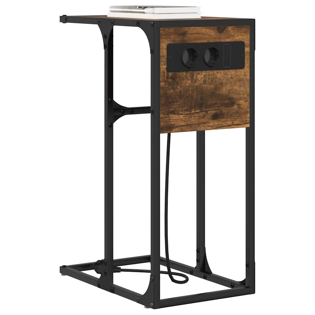 Noptieră Stejar afumat Lemn compozit GartenMobel Dekor