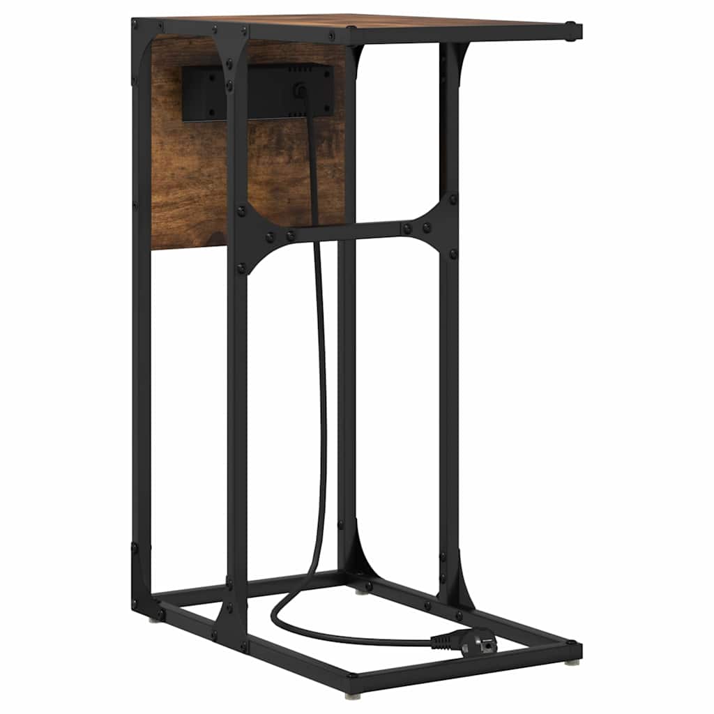 Noptieră Stejar afumat Lemn compozit GartenMobel Dekor