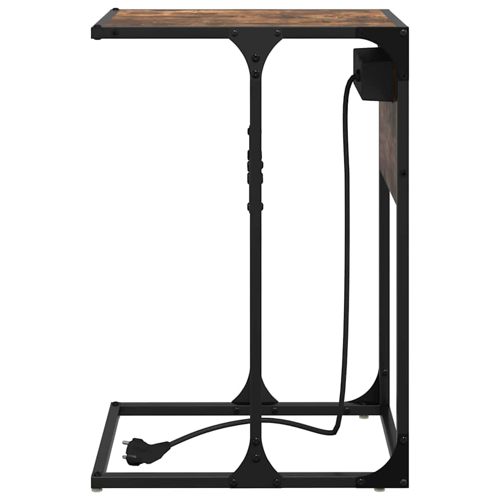 Noptieră Stejar afumat Lemn compozit GartenMobel Dekor