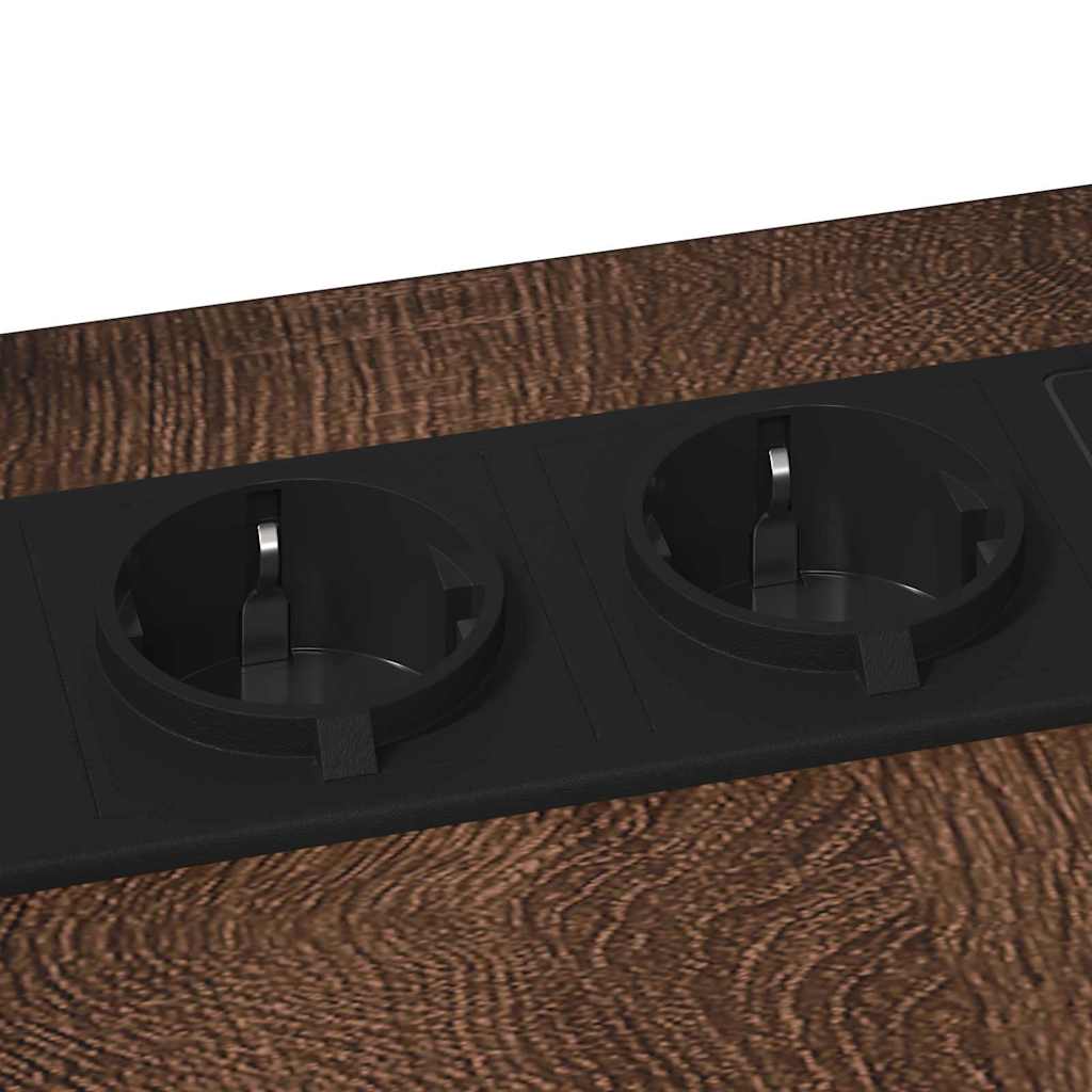 Noptieră Stejar brun 41.5 x 26 x 60.5 cm Lemn compozit GartenMobel Dekor