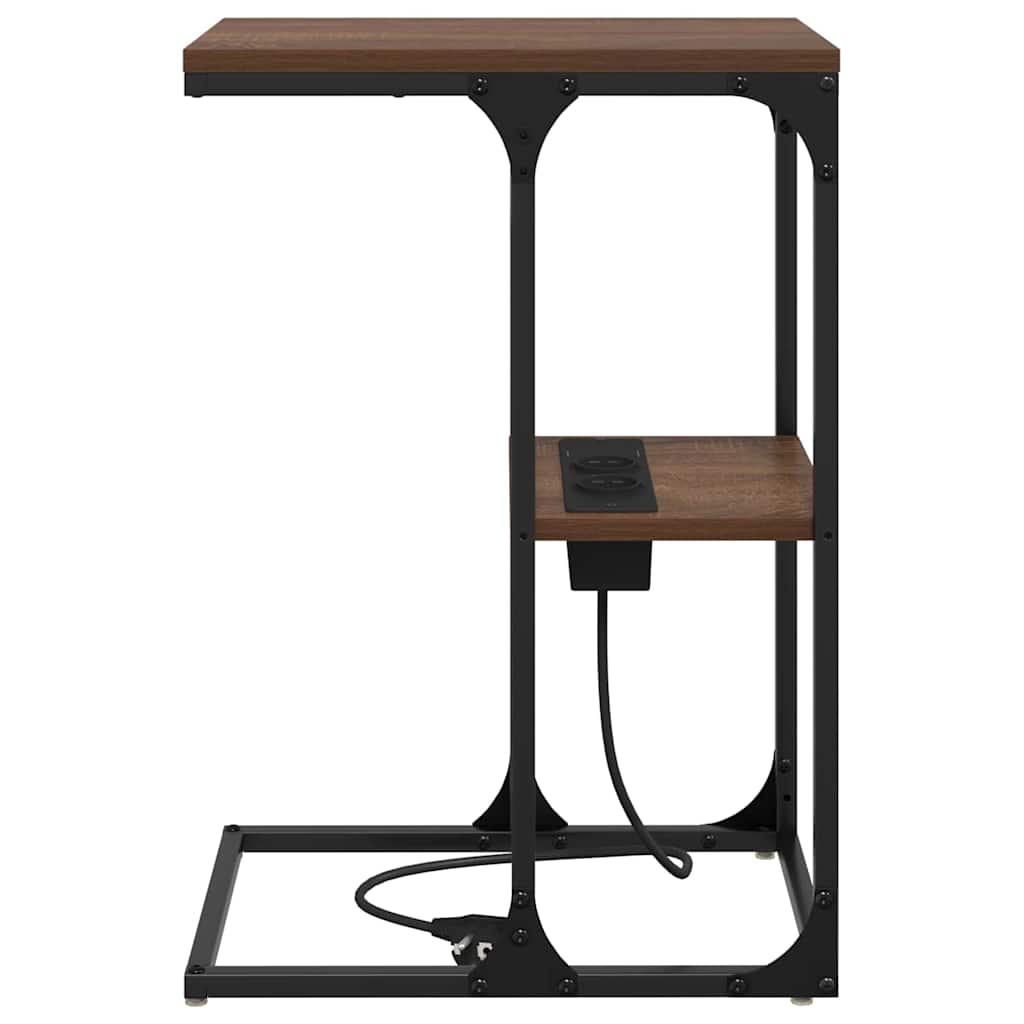 Noptieră Stejar brun 41.5 x 26 x 60.5 cm Lemn compozit GartenMobel Dekor