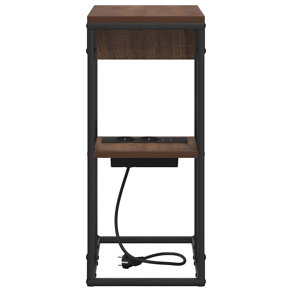 Noptieră Stejar brun 41.5 x 26 x 60.5 cm Lemn compozit GartenMobel Dekor