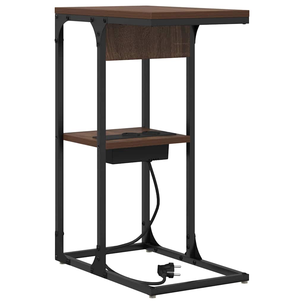 Noptieră Stejar brun 41.5 x 26 x 60.5 cm Lemn compozit GartenMobel Dekor