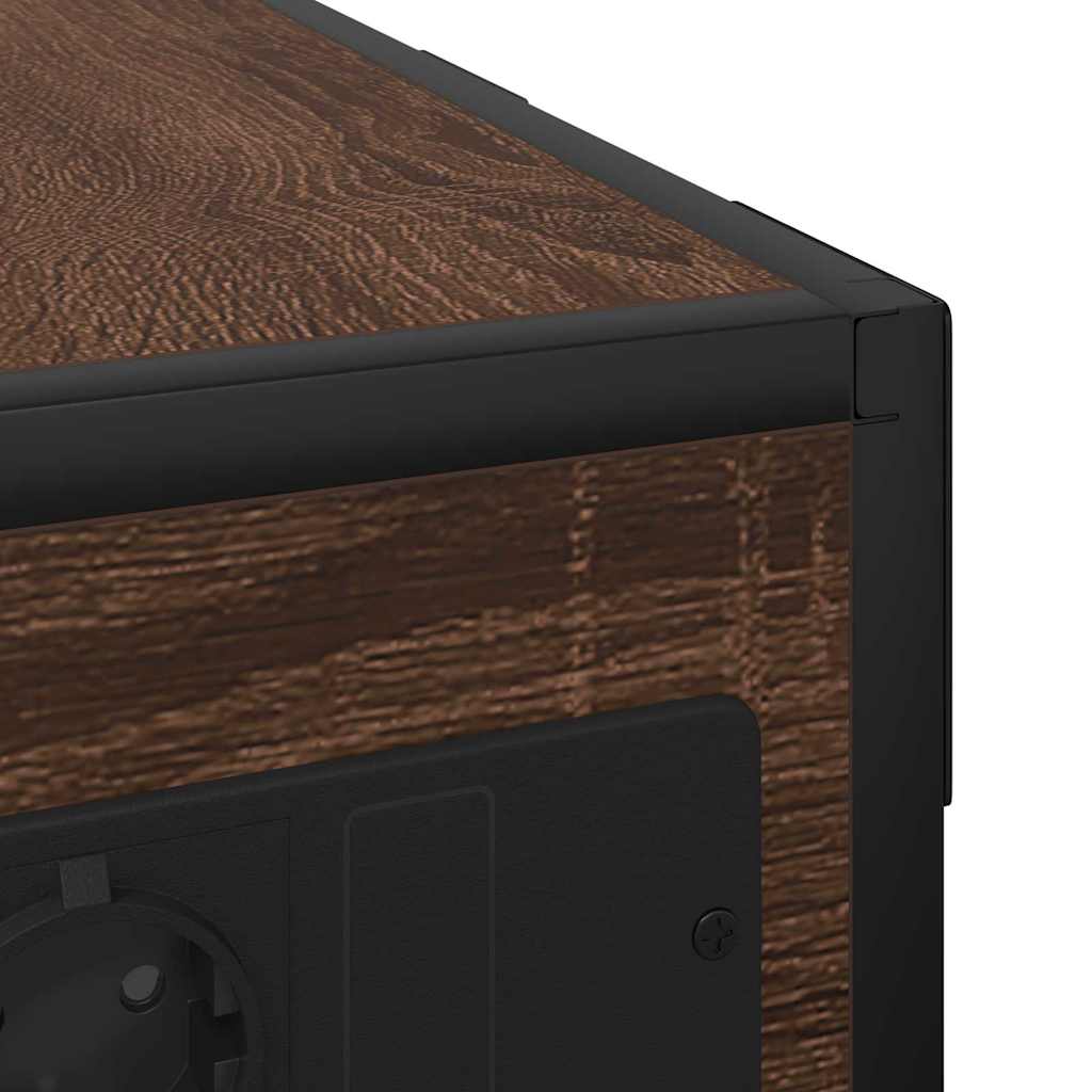 Noptieră Stejar brun Lemn compozit GartenMobel Dekor