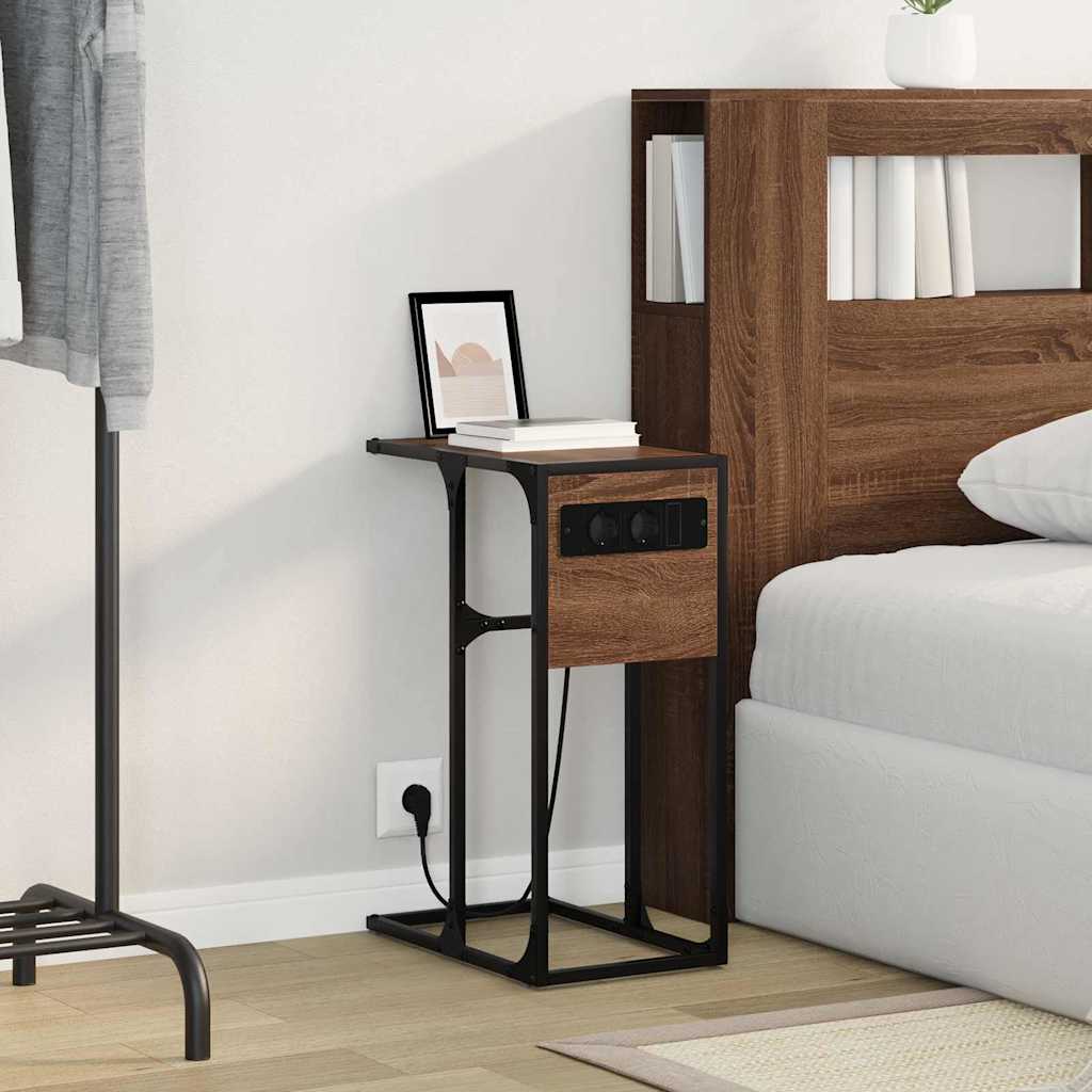 Noptieră Stejar brun Lemn compozit GartenMobel Dekor