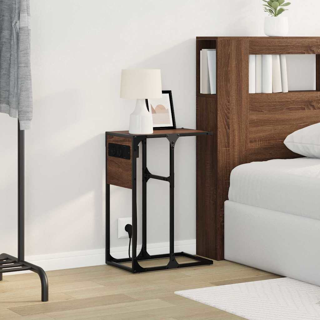 Noptieră Stejar brun Lemn compozit GartenMobel Dekor