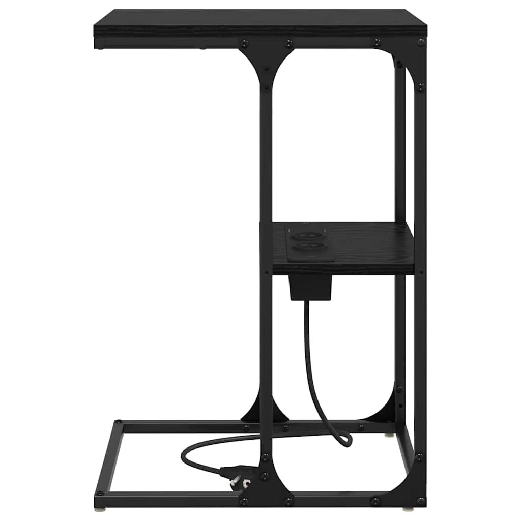 Noptieră Stejar negru 41.5 x 26 x 60.5 cm Lemn compozit GartenMobel Dekor