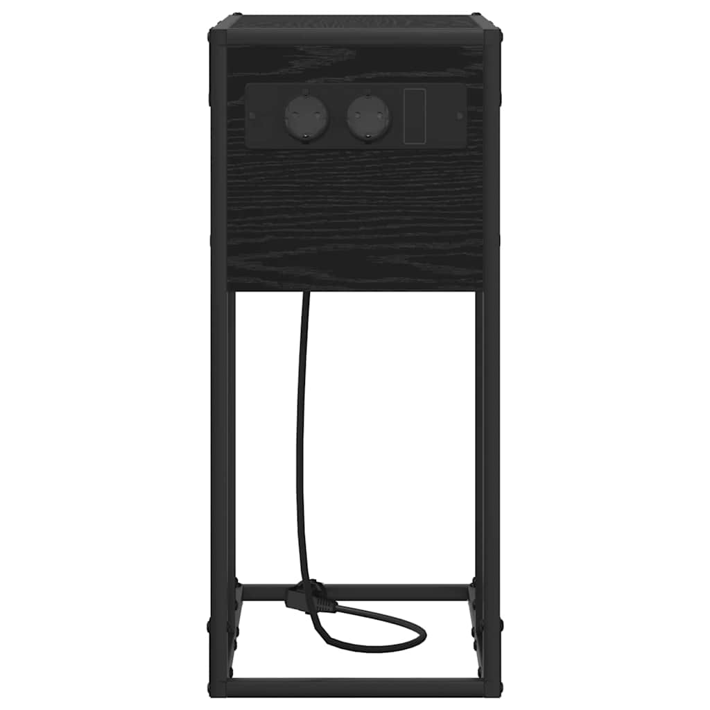 Noptieră Stejar negru Lemn compozit GartenMobel Dekor