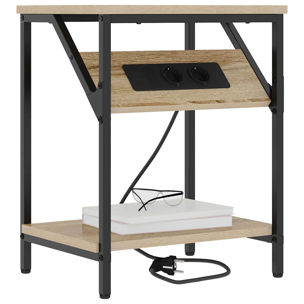 Noptieră Stejar sonoma 38 x 30 x 48 cm Lemn compozit GartenMobel Dekor