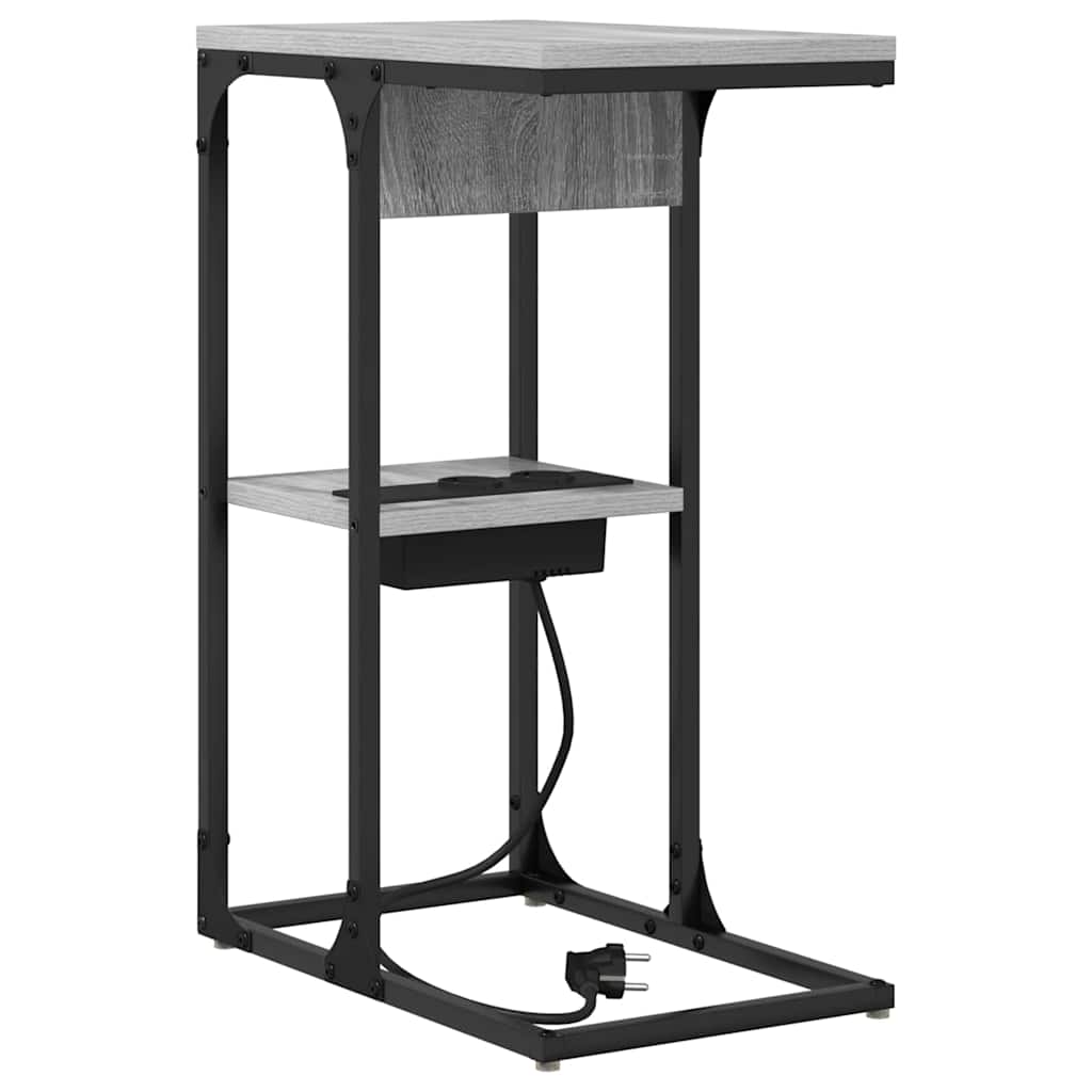 Noptieră sonoma gri 41.5 x 26 x 60.5 cm Lemn compozit GartenMobel Dekor