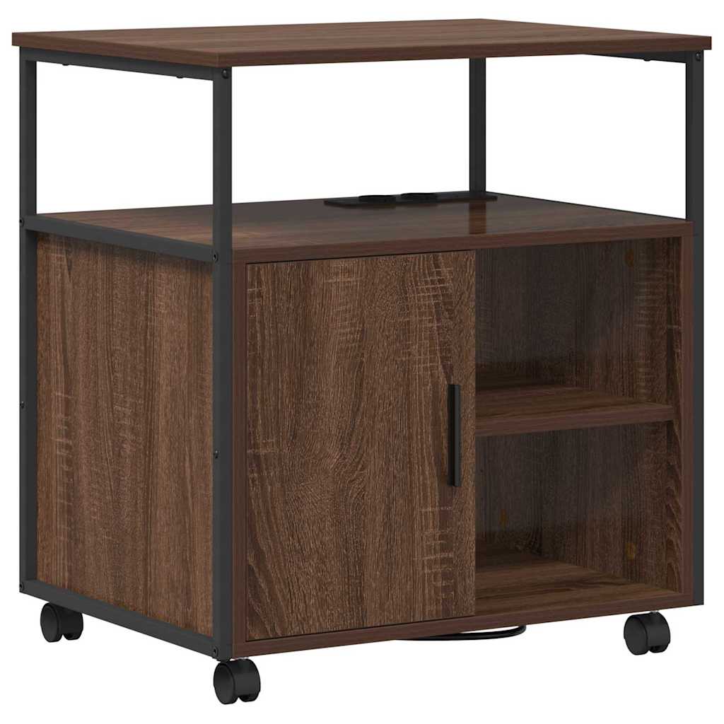 Birou cu Stație de Încărcare Stejar brun 61 x 46 x 67 cm GartenMobel Dekor