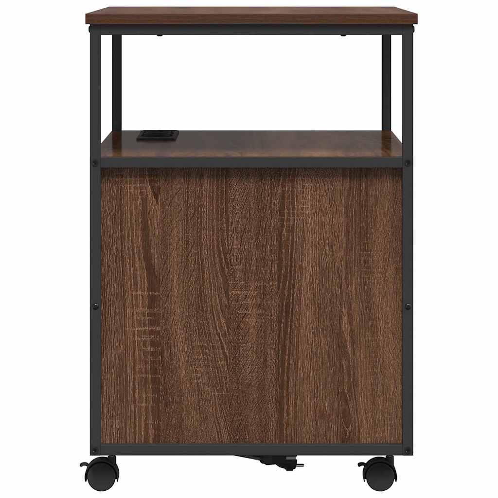 Birou cu Stație de Încărcare Stejar brun 61 x 46 x 67 cm GartenMobel Dekor