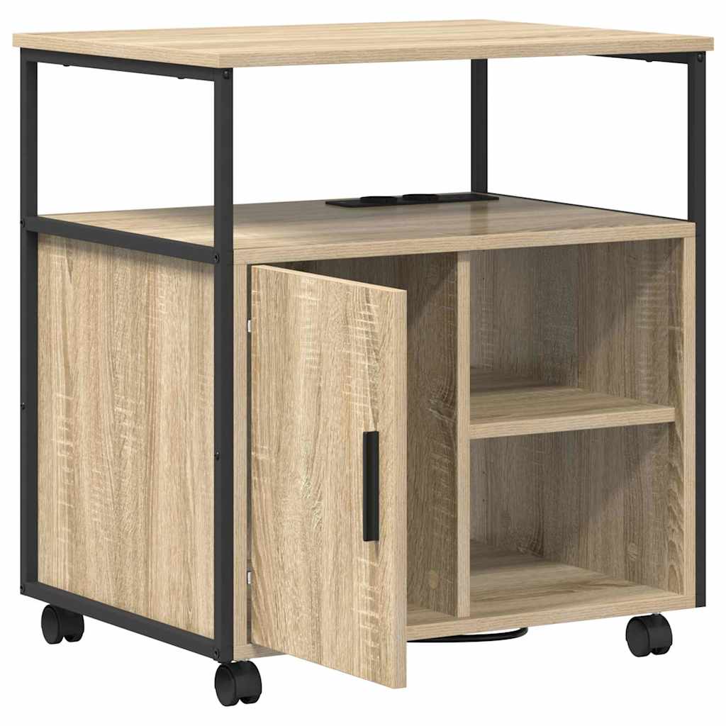 Birou cu Stație de Încărcare Stejar sonoma 61 x 46 x 67 cm GartenMobel Dekor
