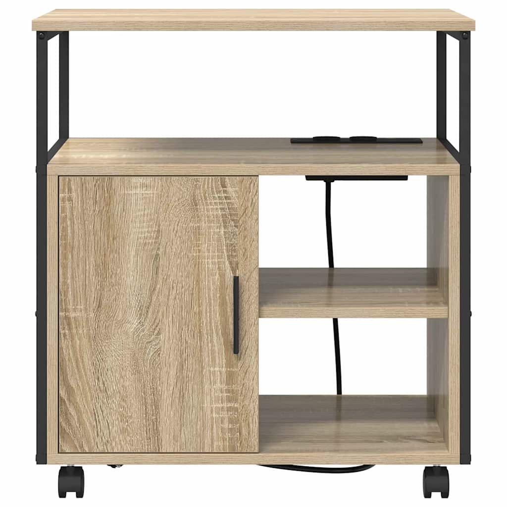 Birou cu Stație de Încărcare Stejar sonoma 61 x 46 x 67 cm GartenMobel Dekor