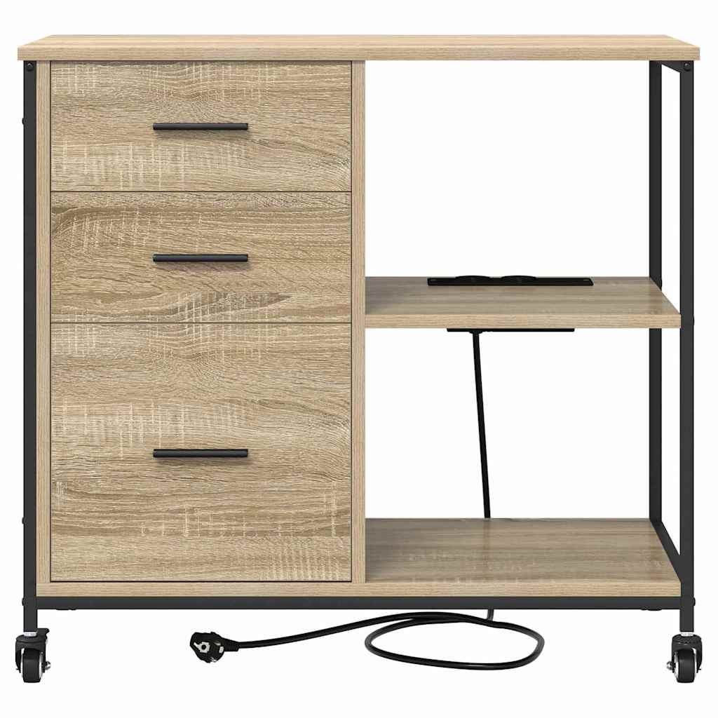 Dulap de birou Stejar sonoma 76 x 41 x 72 cm Lemn compozit GartenMobel Dekor