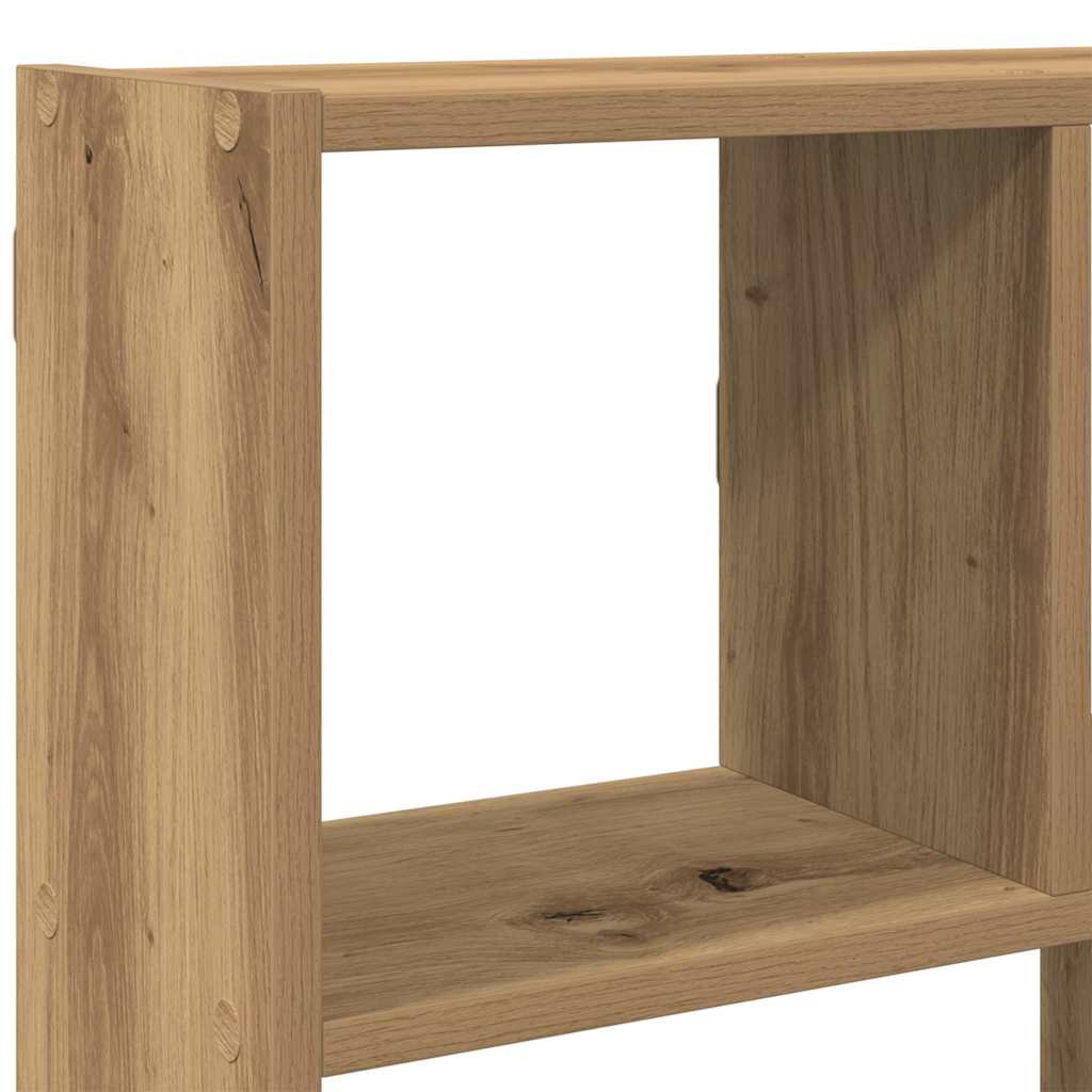 Raft cubic de perete cu 12 compartimente stejar artizanal lemn GartenMobel Dekor