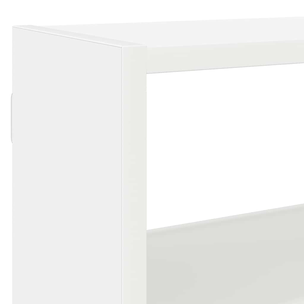 Raft cubic de perete cu 7 compartimente alb lemn prelucrat GartenMobel Dekor