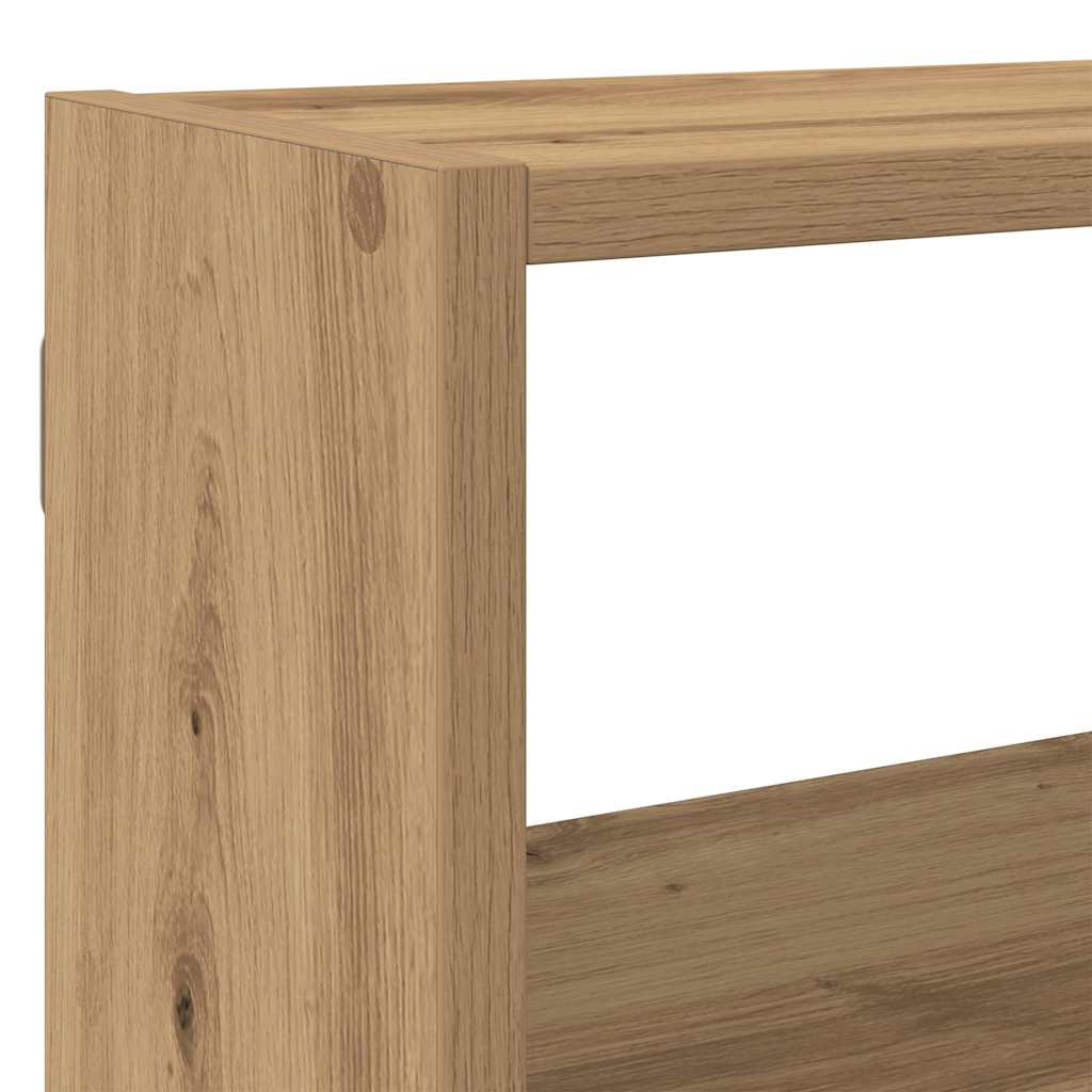 Raft cubic de perete cu 7 compartimente stejar artizanal lemn GartenMobel Dekor
