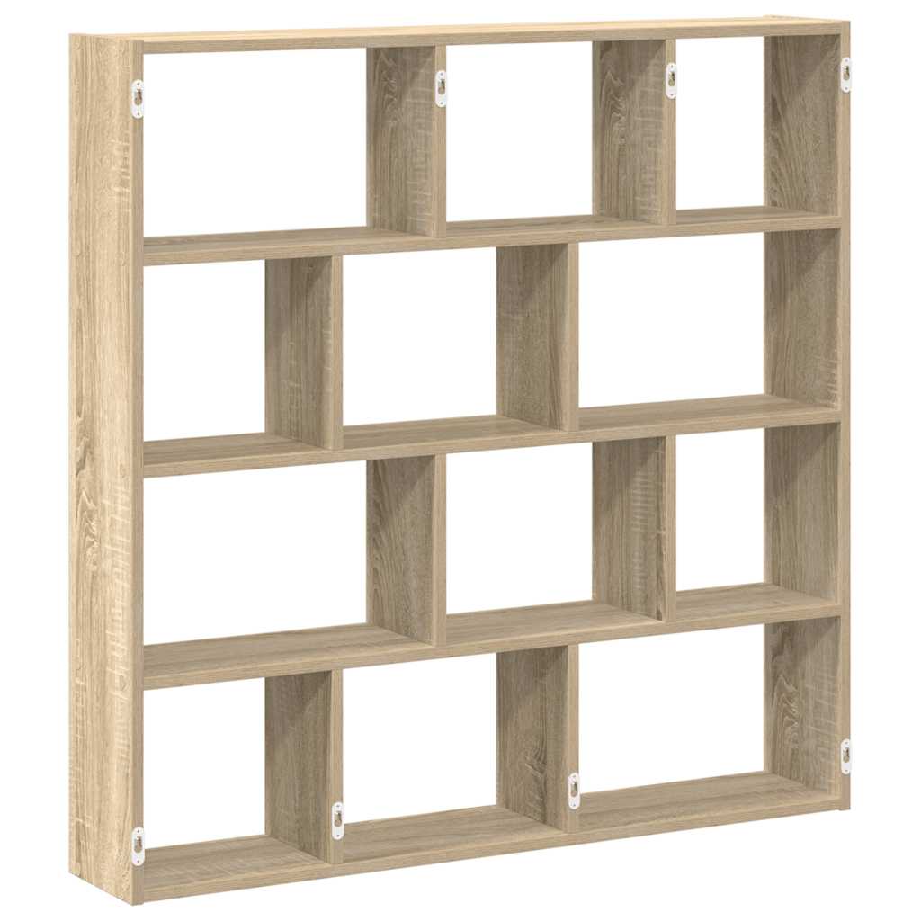 Raft cubic perete 12 compartimente stejar sonoma lemn prelucrat GartenMobel Dekor