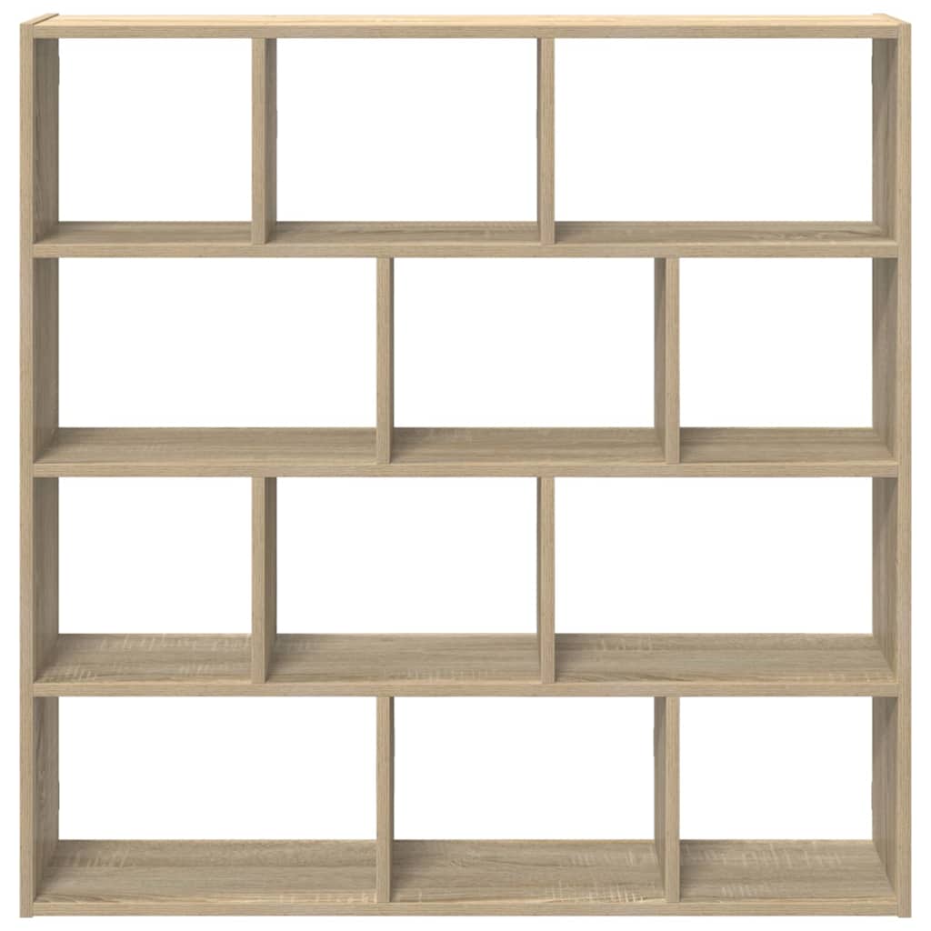 Raft cubic perete 12 compartimente stejar sonoma lemn prelucrat GartenMobel Dekor