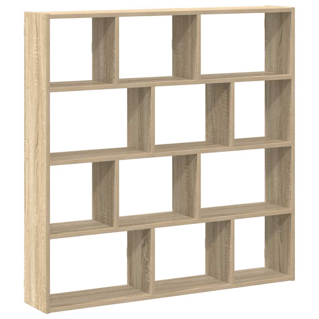 Raft cubic perete 12 compartimente stejar sonoma lemn prelucrat GartenMobel Dekor