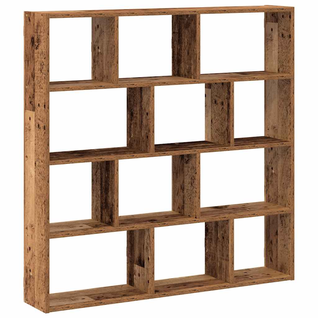 Raft cubic perete cu 12 compartimente lemn vechi lemn prelucrat GartenMobel Dekor