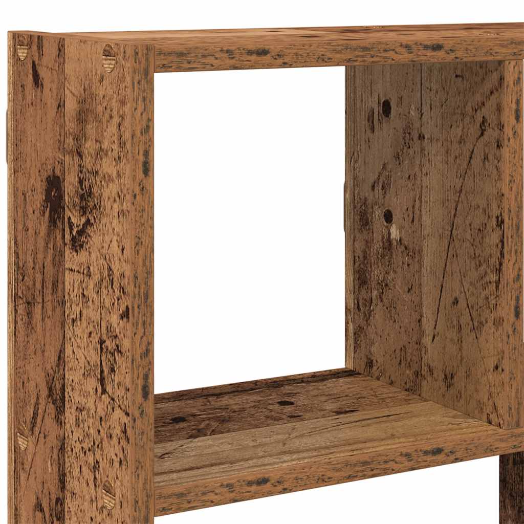 Raft cubic perete cu 12 compartimente lemn vechi lemn prelucrat GartenMobel Dekor