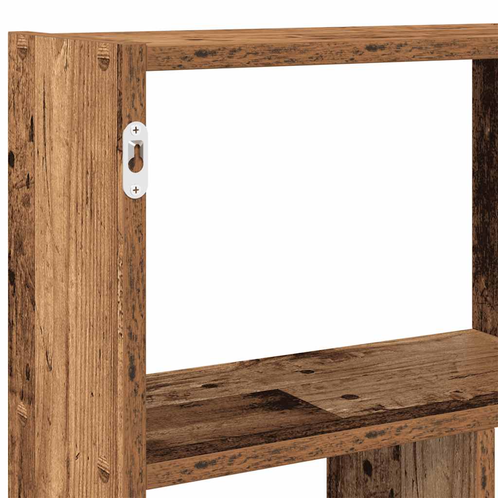 Raft cubic perete cu 12 compartimente lemn vechi lemn prelucrat GartenMobel Dekor