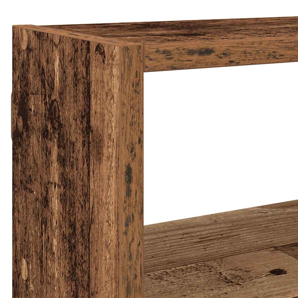 Raft cubic perete cu 7 compartimente lemn vechi lemn prelucrat GartenMobel Dekor