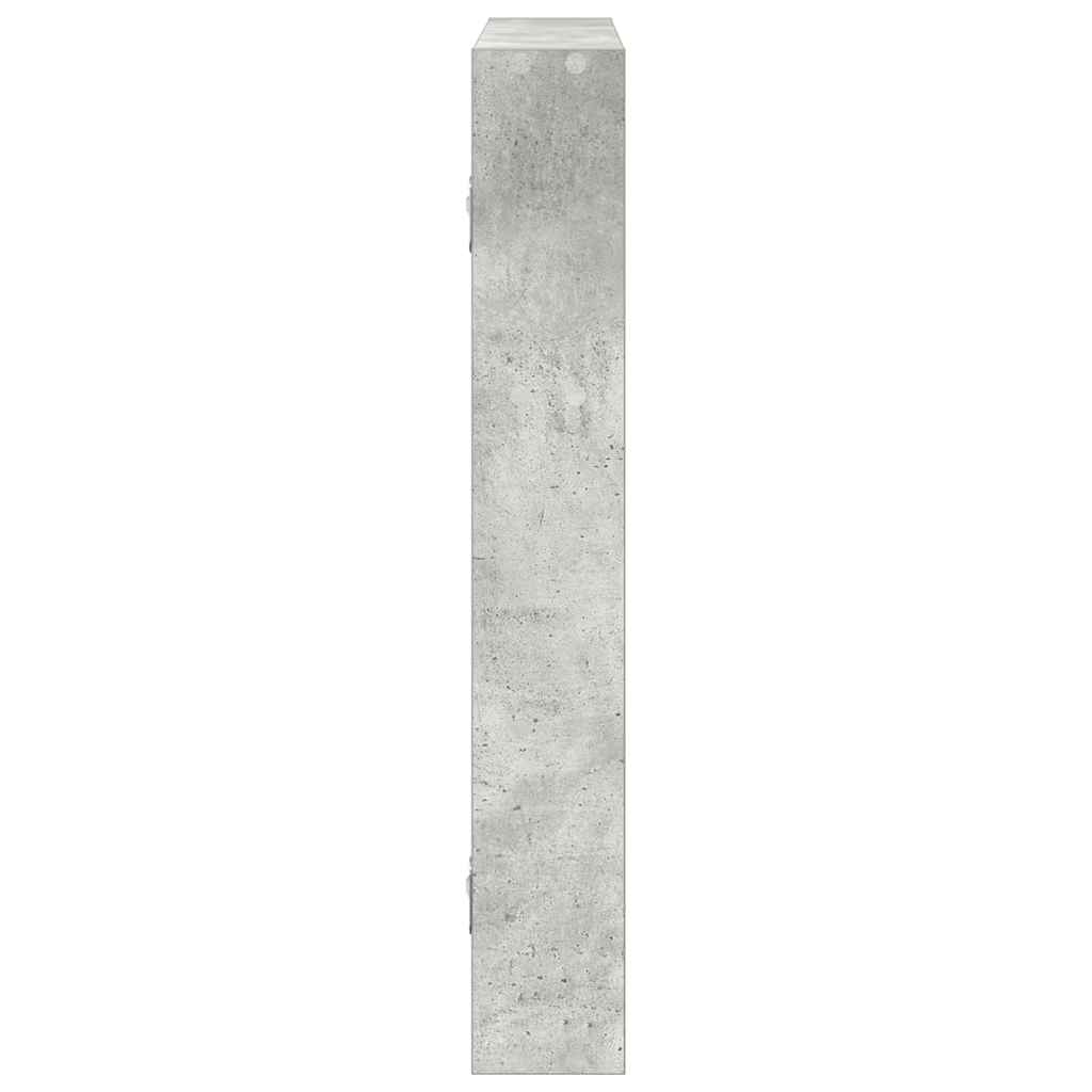Raft de perete, gri beton, 43x9x60 cm, lemn prelucrat GartenMobel Dekor