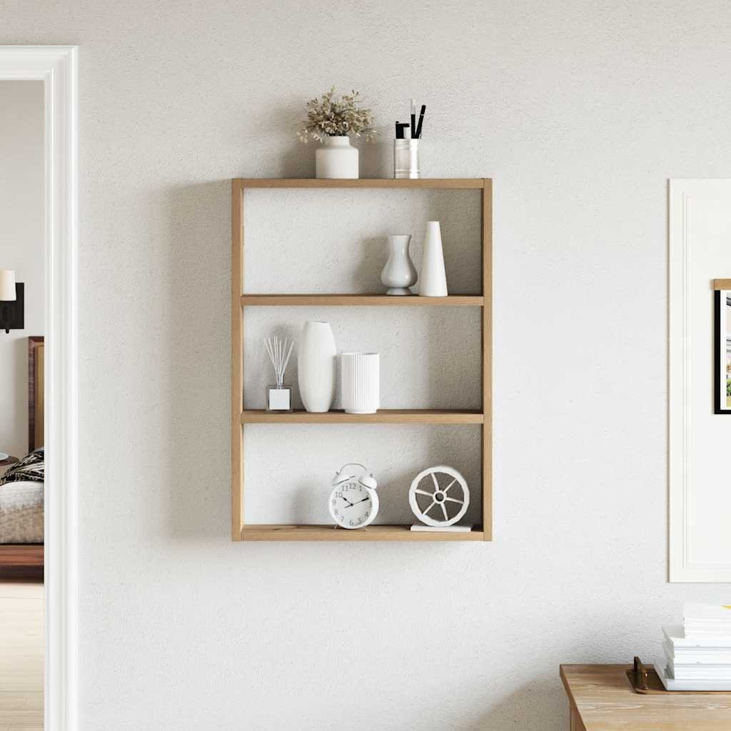 Raft de perete, stejar artizanal, 43x9x60 cm, lemn prelucrat GartenMobel Dekor